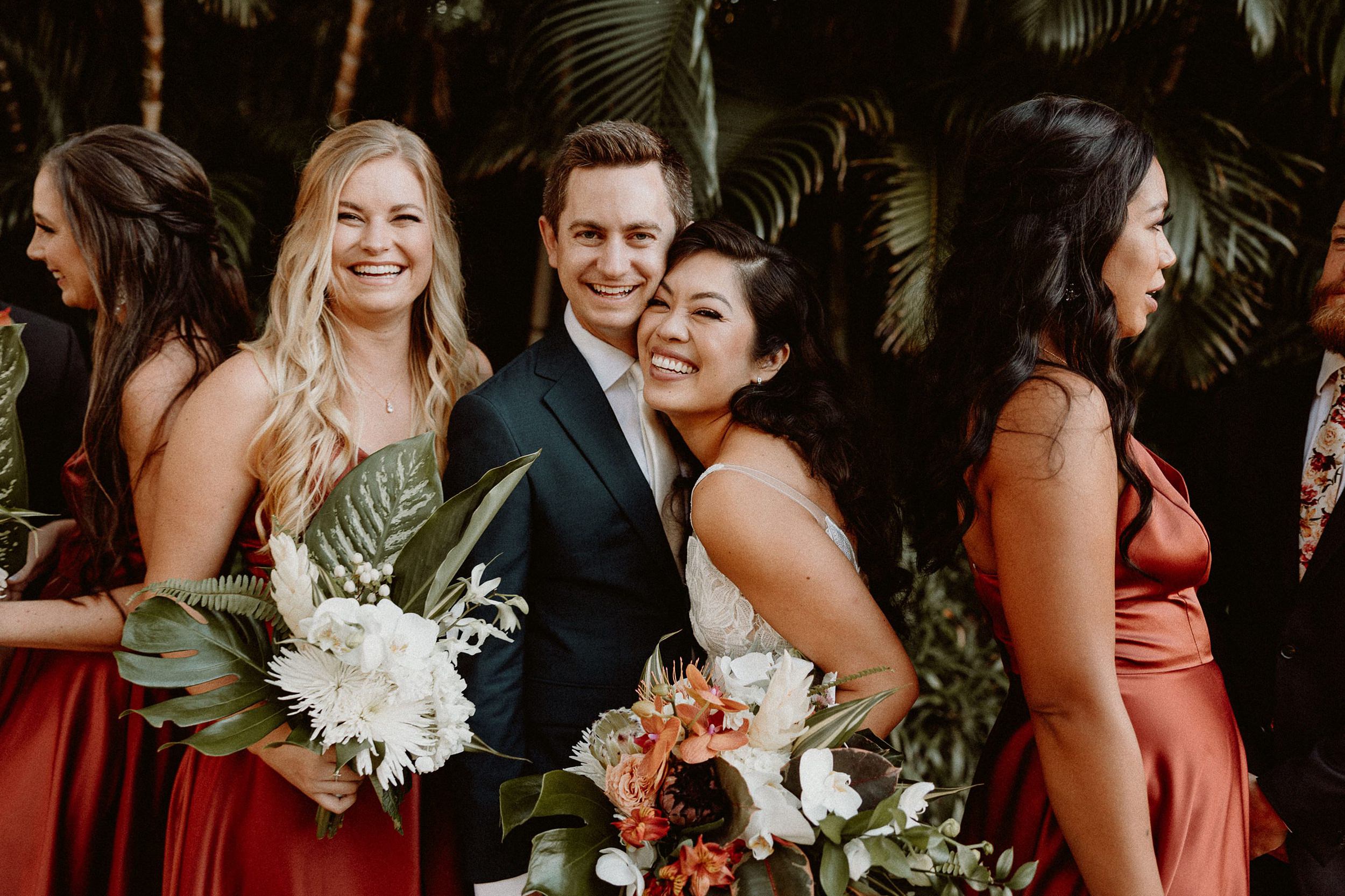 Wedding Party Photos at the Olowalu Plantation House, Maui