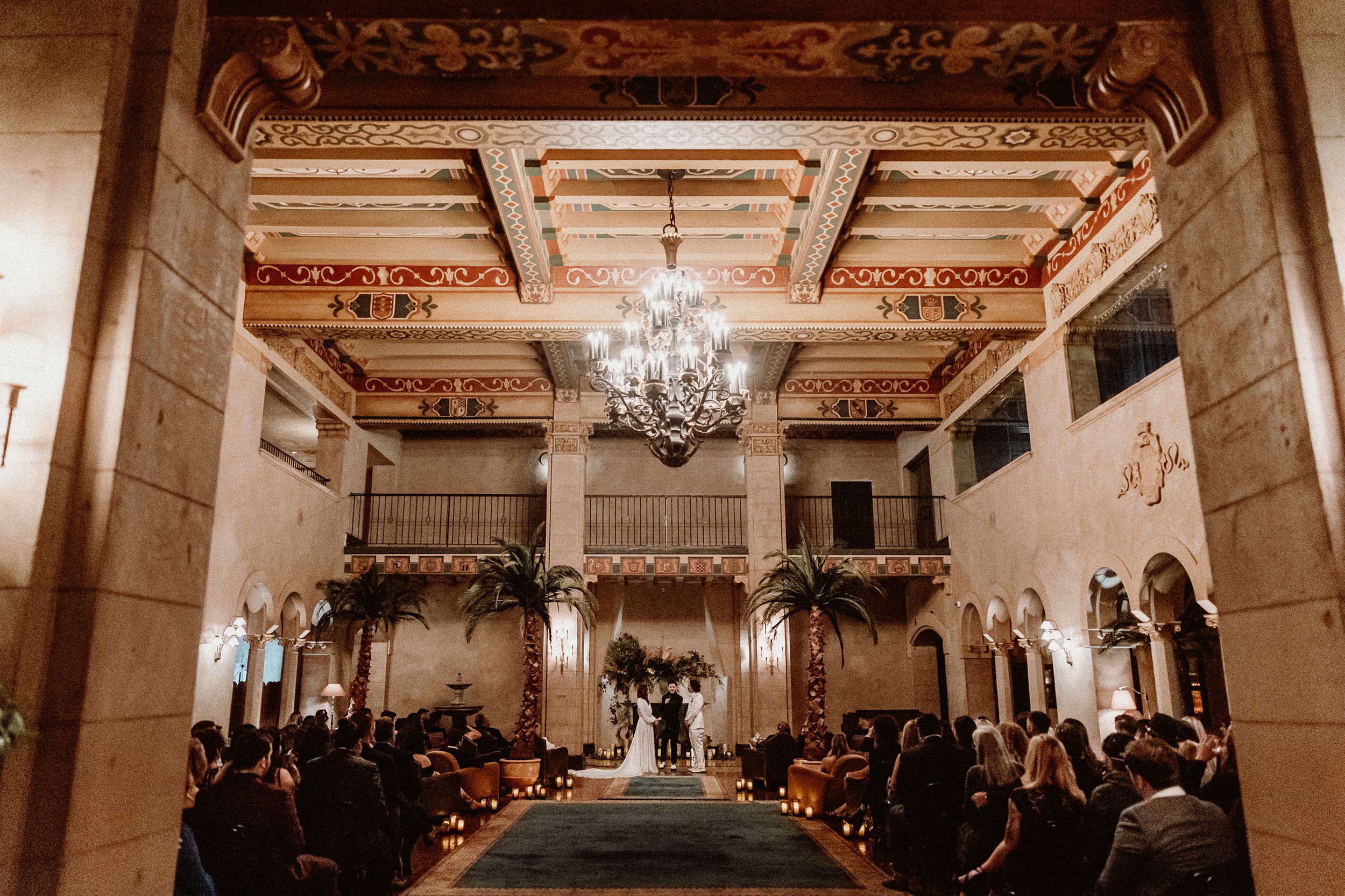 Indoor Ceremony at the Roosevelt Hotel