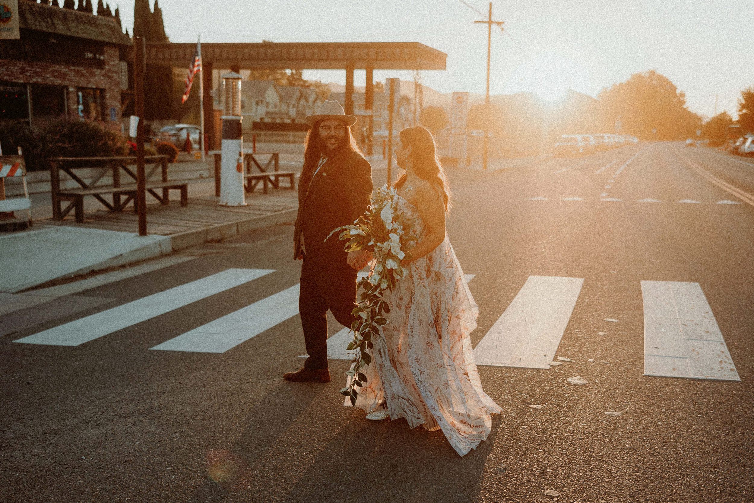 Intimate Los Alamos Wedding at Bodega bride and groom portraits