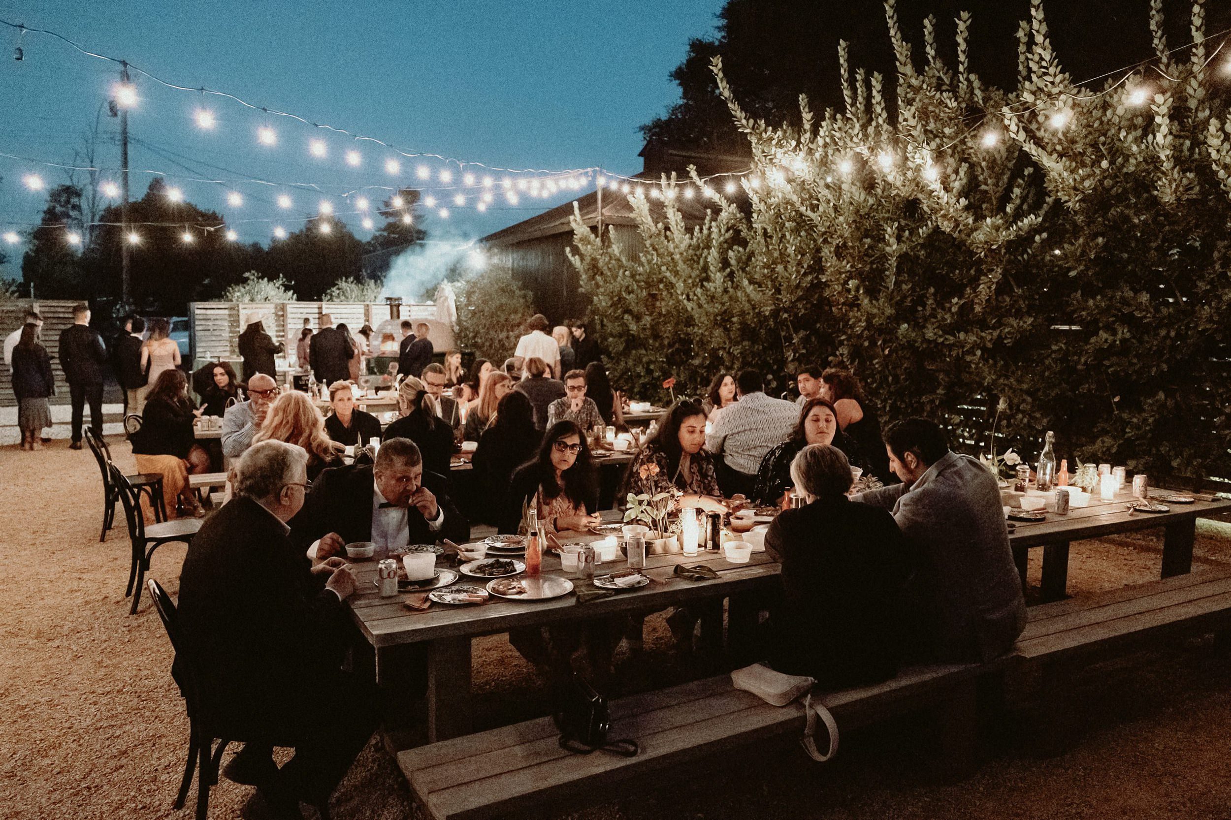 Intimate wedding reception at Bodega in Los Alamos