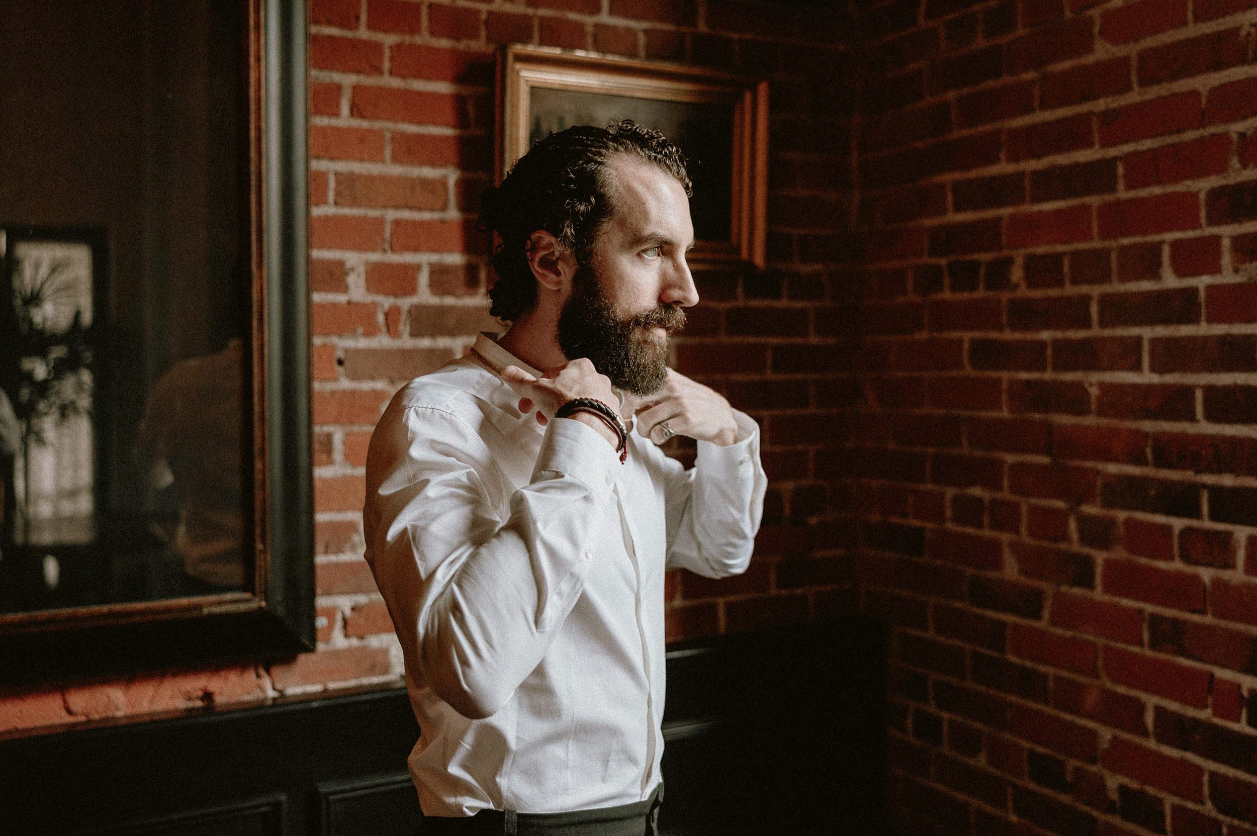 Groom at Carondelet House
