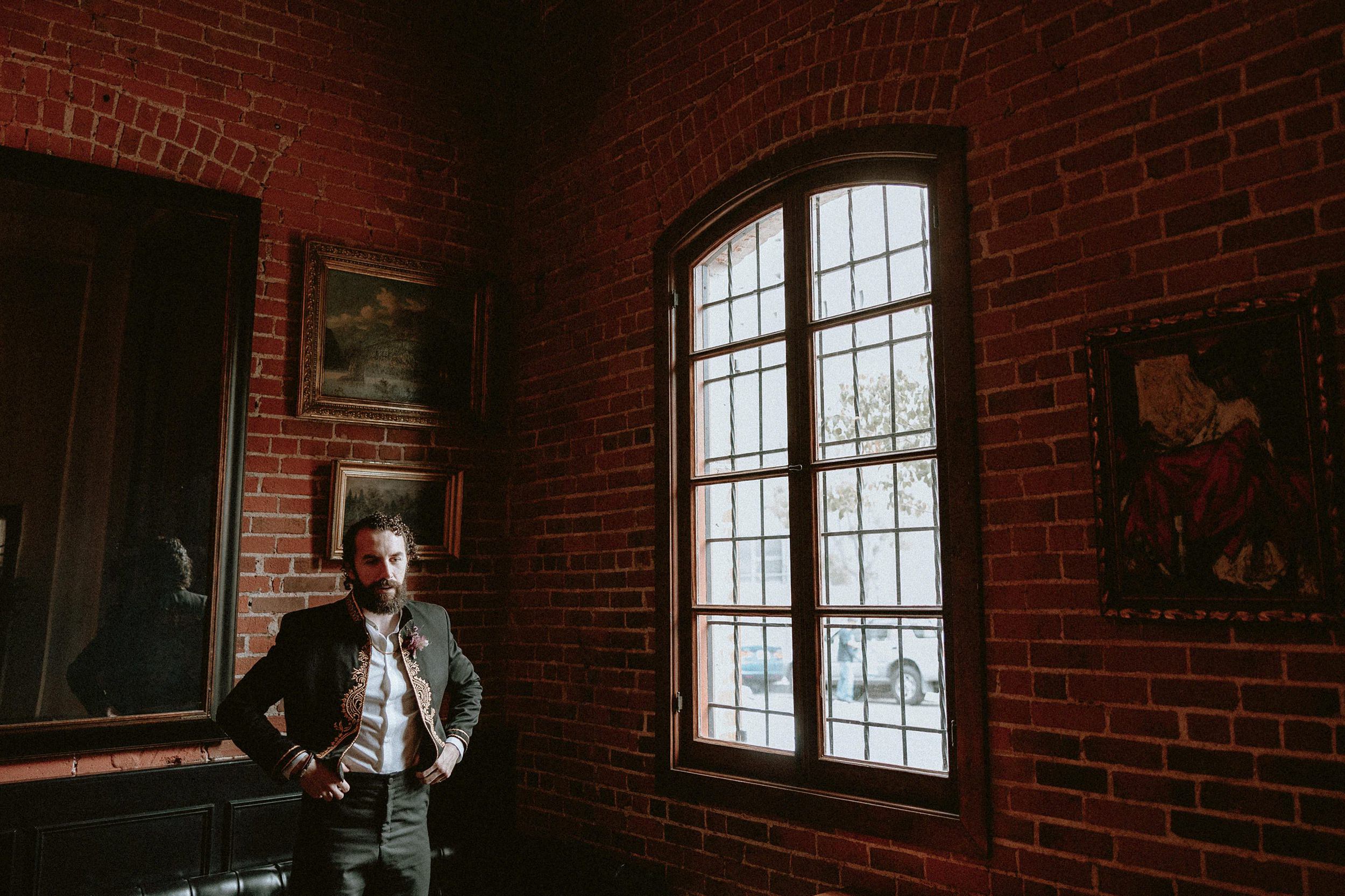 Groom at Carondelet House
