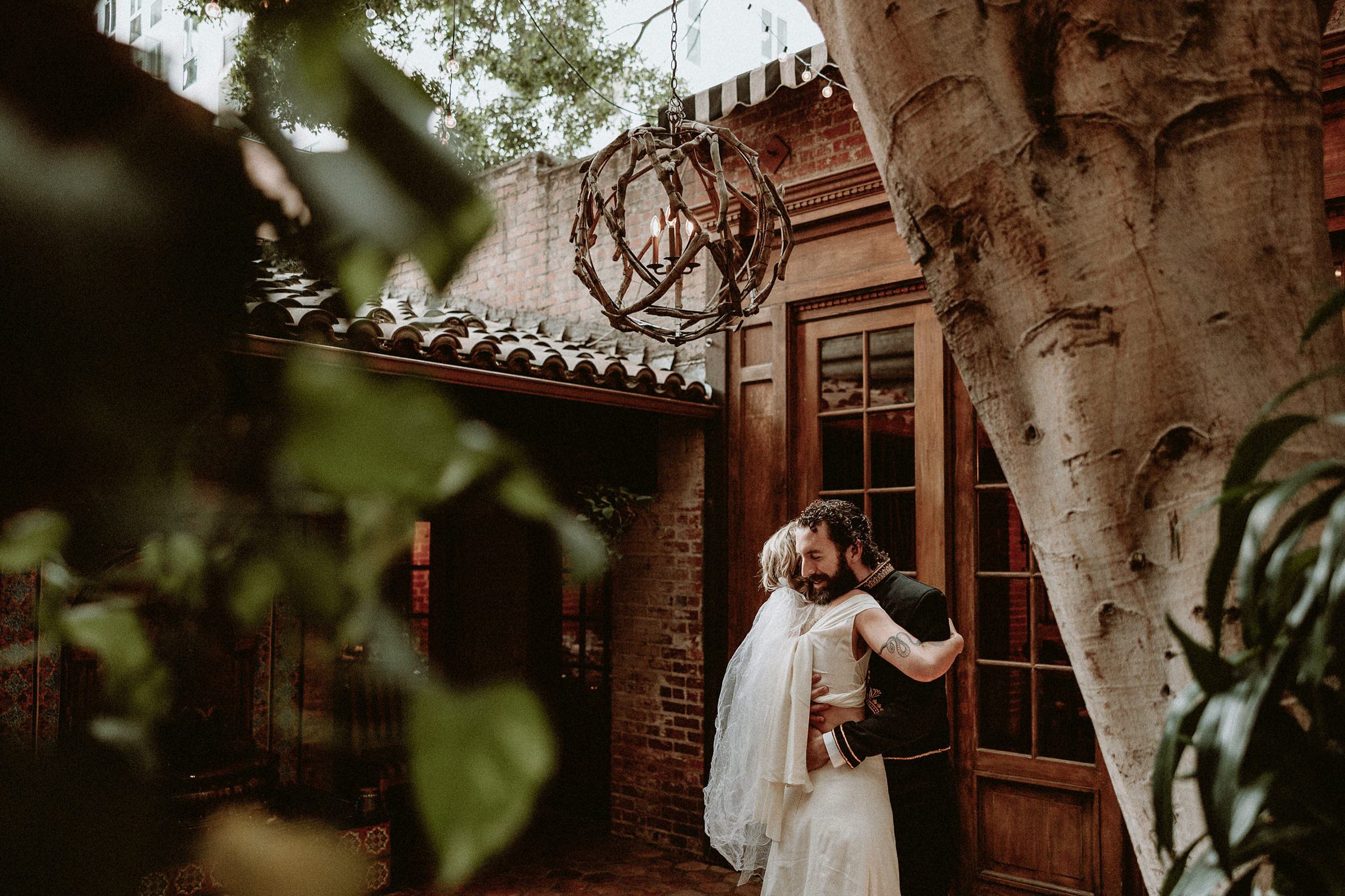 Courtyard at the Kiss at the Carondelet House