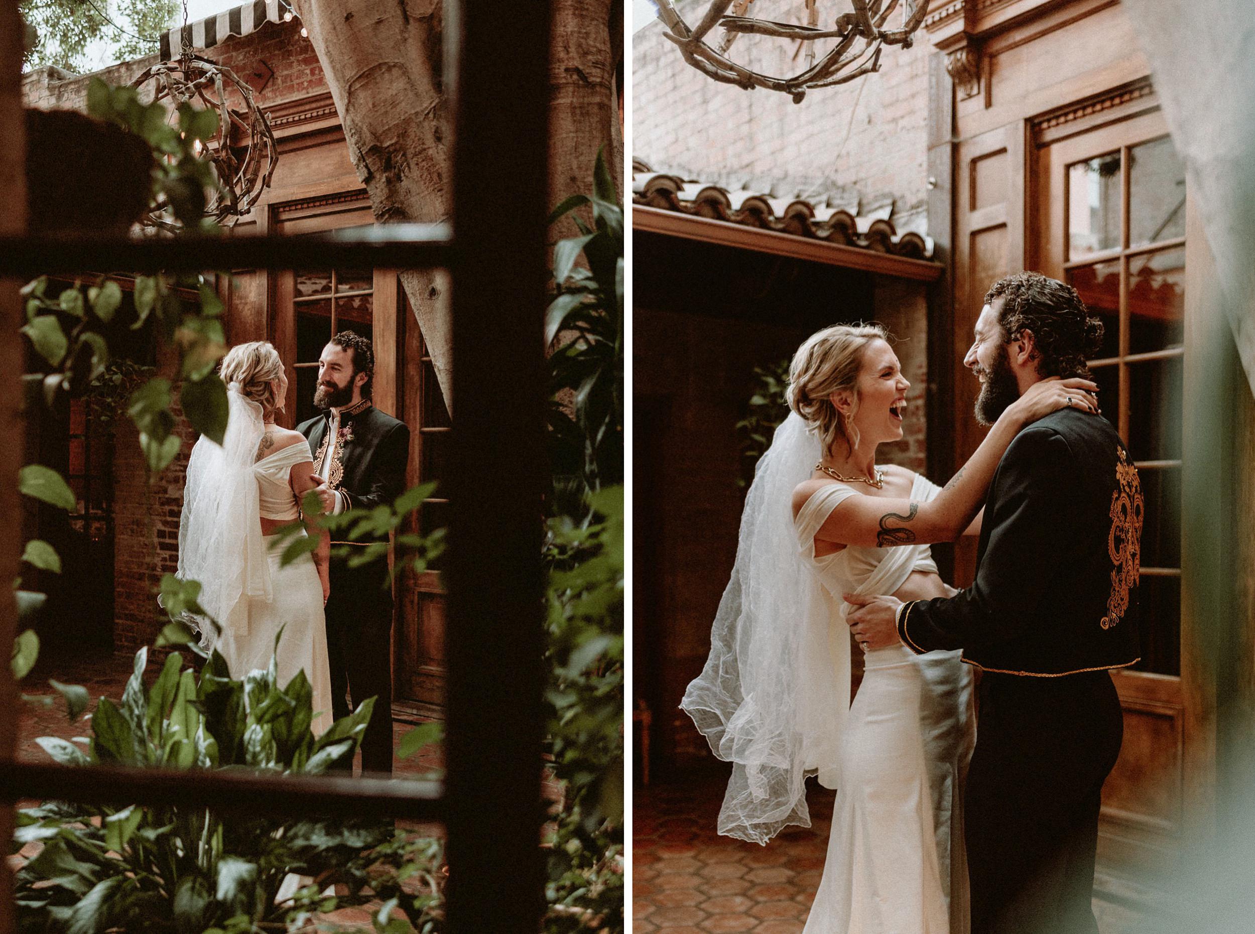Courtyard at the Kiss at the Carondelet House