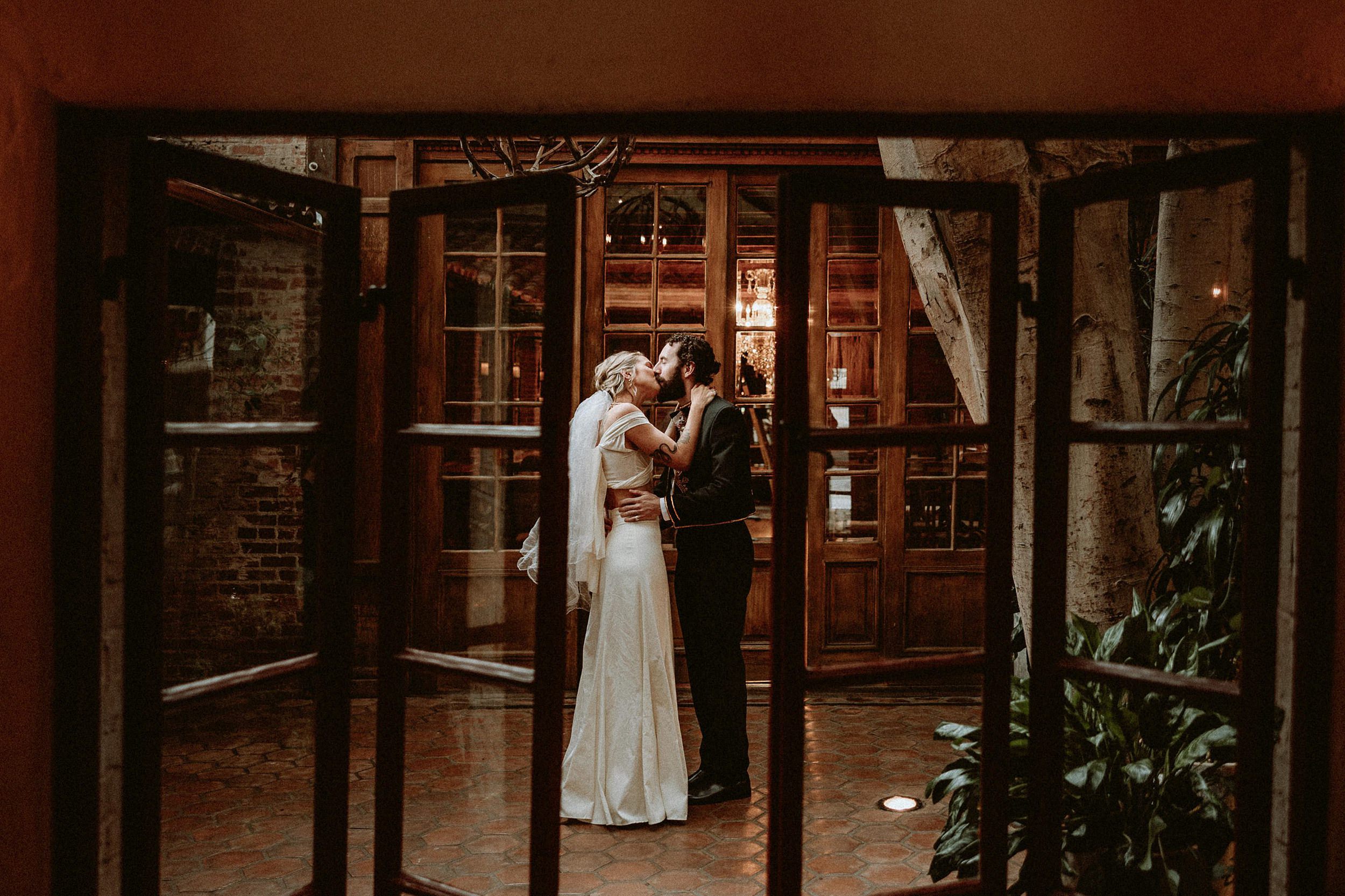 Courtyard at the Kiss at the Carondelet House