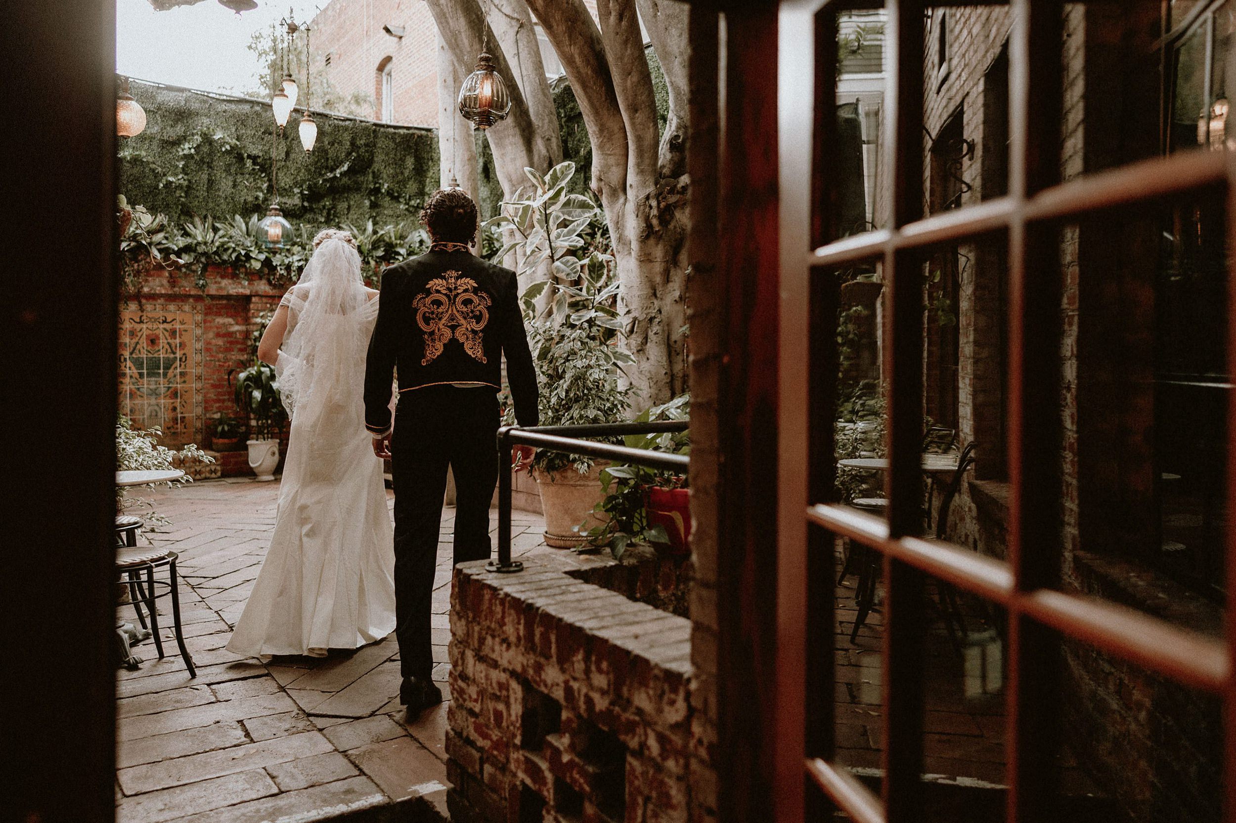 Carondelet House Wedding Courtyard
