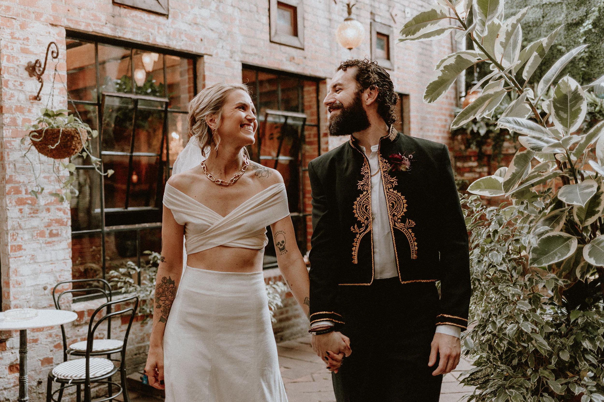 Carondelet House Wedding Courtyard