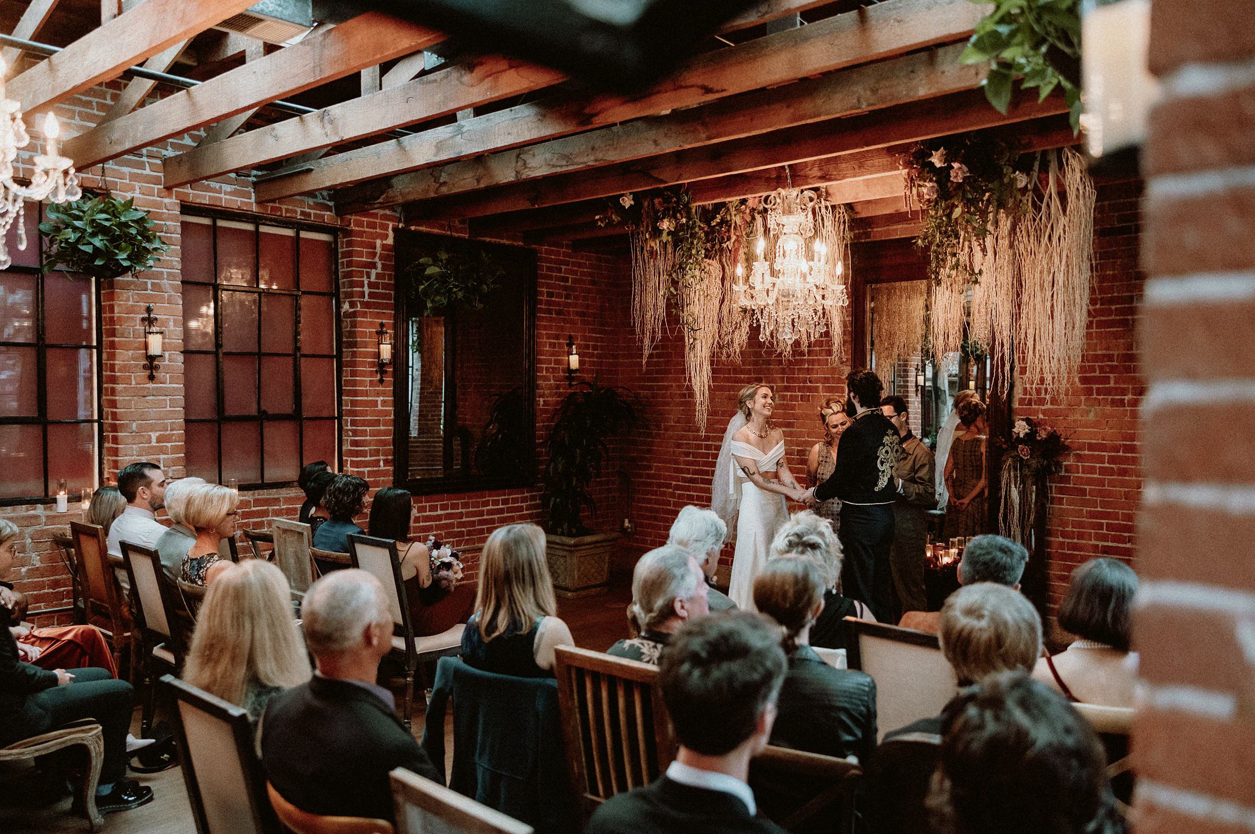 Wedding Ceremony at the Carondelet House