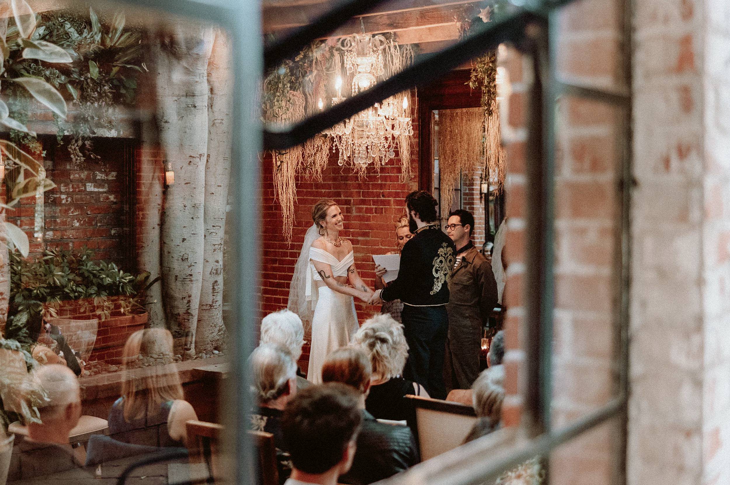 Wedding Ceremony at the Carondelet House